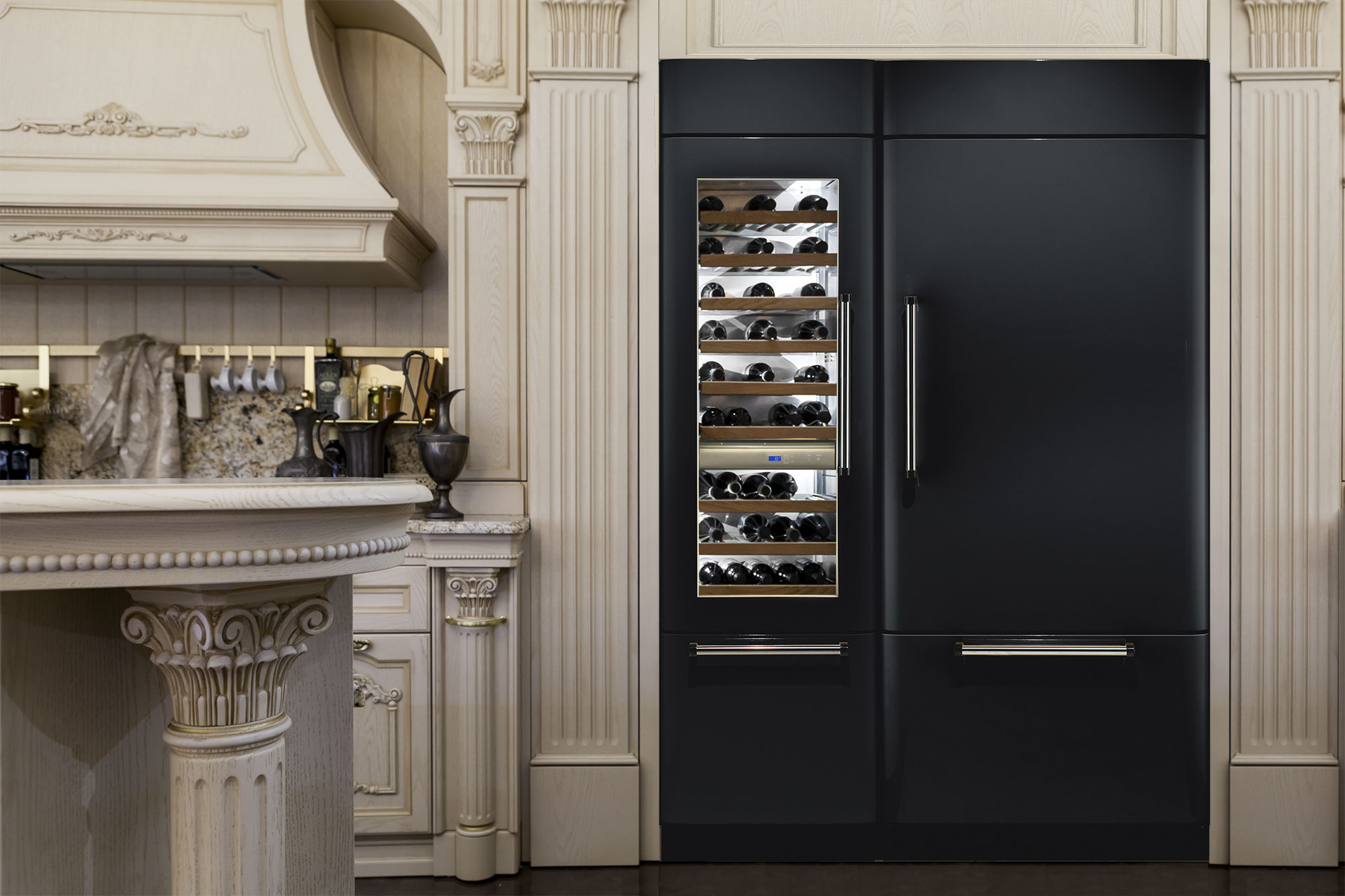 Fhiaba luxe koelwand - zelf samen te stellen modules #keuken #koelkast #wijnklimaatkast #koelvriescombinatie #woneninstijl