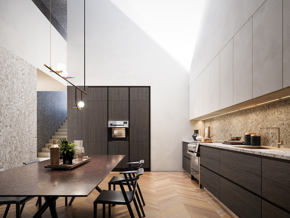 Keuken met ILVE apparatuur. ILVE Panoramagic 90 fornuis met inductiekookplaat #inductie #fornuis #ovens #panoramagic #ILVE