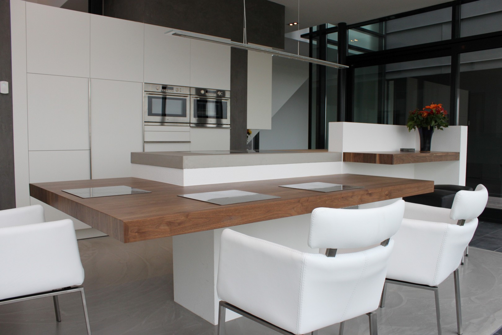 Maatwerk keuken hout | Beton | Corian by JP Walker