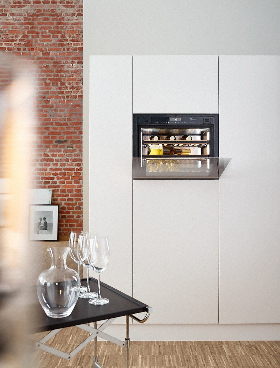 Compacte wijnklimaatkast van Miele #miele #wijn #inbouwapparaten