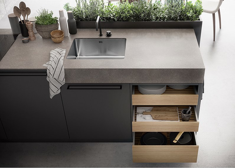 SieMatic Urban kook- en spoeleiland