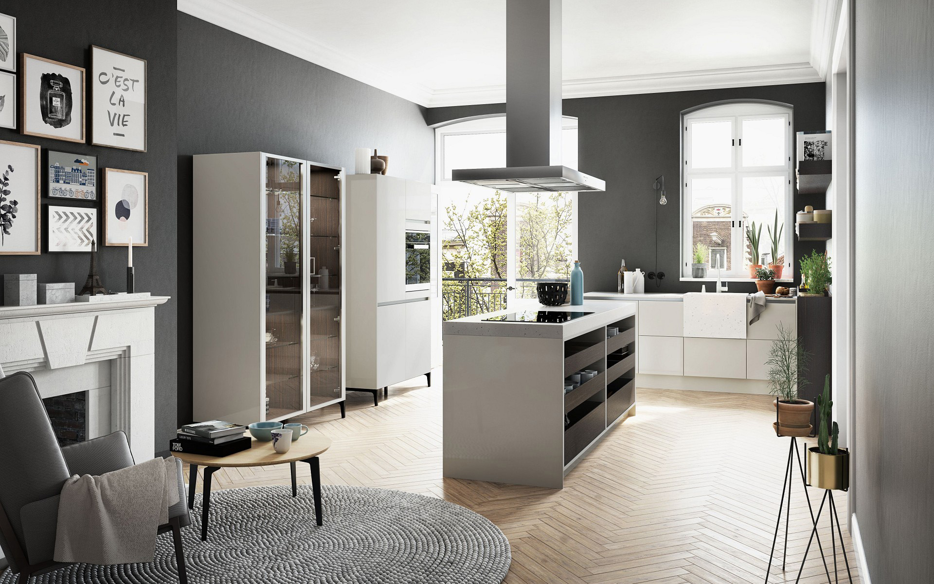 SieMatic Keuken met kookeiland in historisch pand  #keuken #keukeninspiratie #siematic #kookeiland 