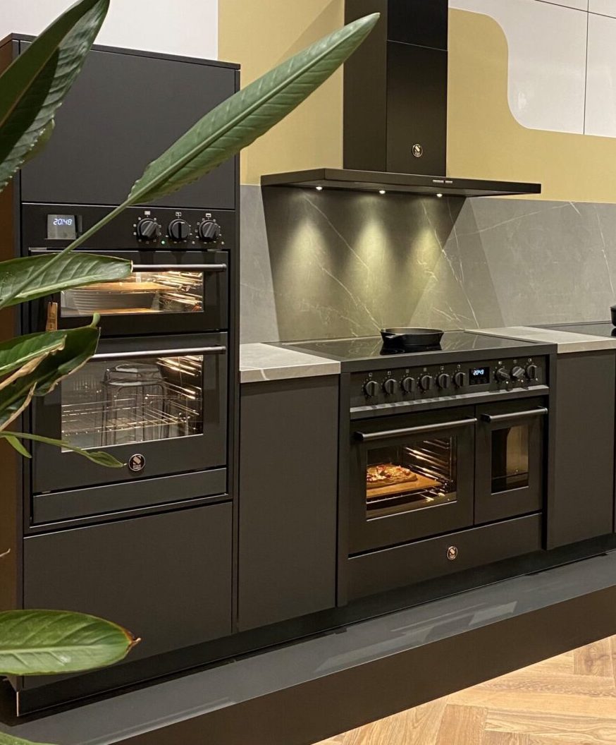 Steel cucine inductie fornuis all black