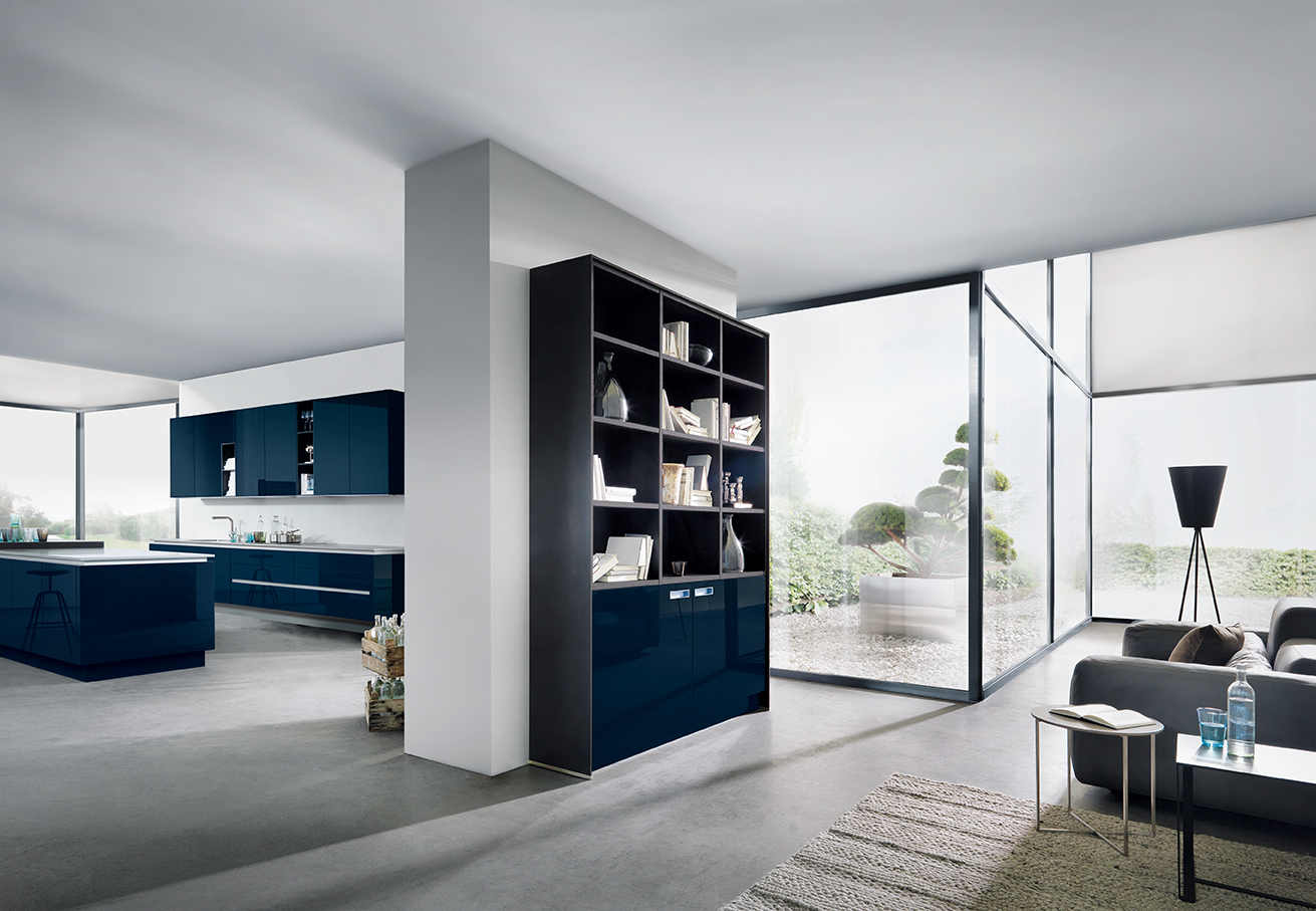 Modern design - keuken NX501 in indigoblauw next125
